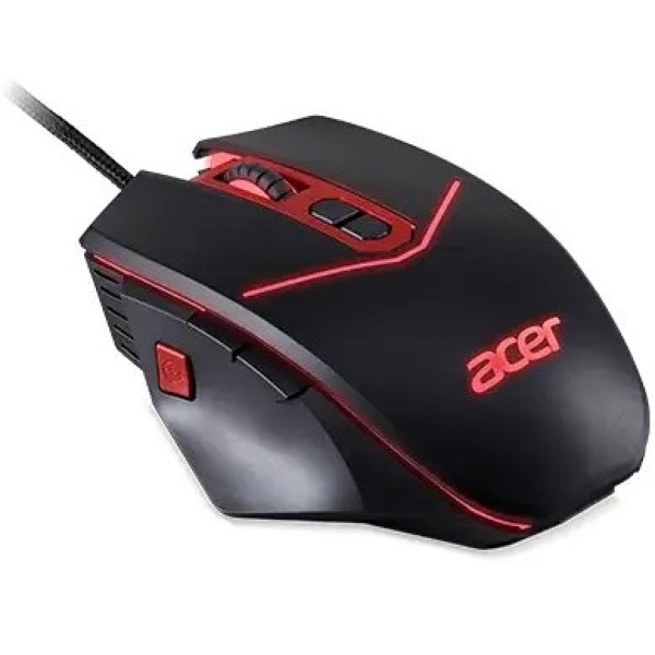 Acer GP.MCE1101R Nitro II-NMW120, Wired, USB, Gaming Mouse, Black/Red