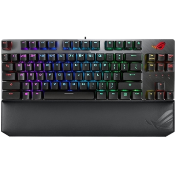 Asus 90MP00N6-BKRA00 ROG Strix Scope NTKL Deluxe, NX Red, Wired, RGB, USB, Gaming Keyboard, Black