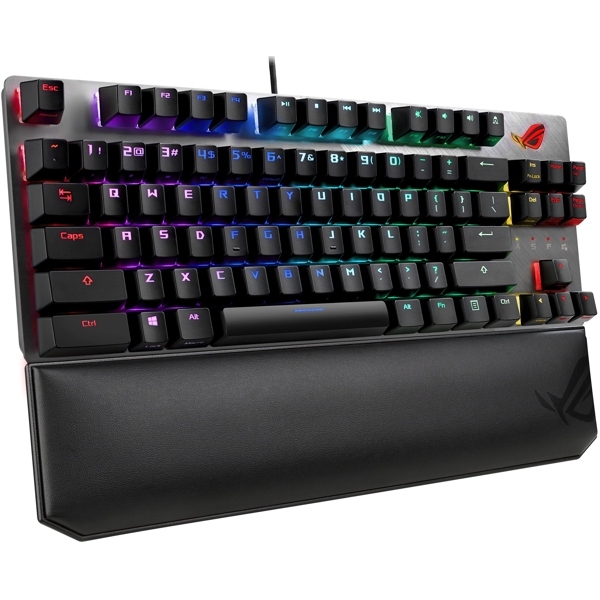 Asus 90MP00N6-BKRA00 ROG Strix Scope NTKL Deluxe, NX Red, Wired, RGB, USB, Gaming Keyboard, Black