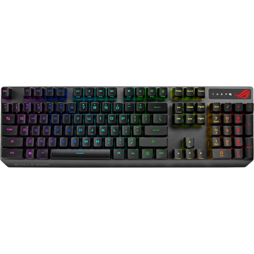 კლავიატურა Asus 90MP0240-BKRA00 ROG Strix Scope RX, Wired, RGB, USB, Gaming Keyboard, Black