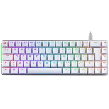 კლავიატურა Asus 90MP0346-BKUA11 ROG, Falchion Ace NX Red, Wired, RGB, USB, Gaming Keyboard, White