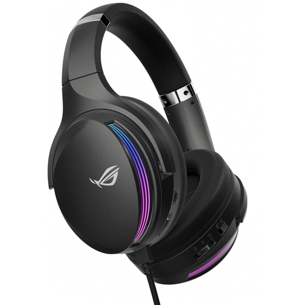 Asus 90YH02W5-B2UA00 ROG Fusion II 500, Gaming Headset, Wired, 3.5mm, USB-A, USB-C, Black