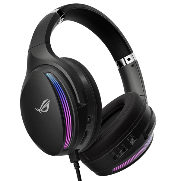 Asus 90YH02W5-B2UA00 ROG Fusion II 500, Gaming Headset, Wired, 3.5mm, USB-A, USB-C, Black