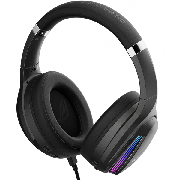 Asus 90YH02W5-B2UA00 ROG Fusion II 500, Gaming Headset, Wired, 3.5mm, USB-A, USB-C, Black