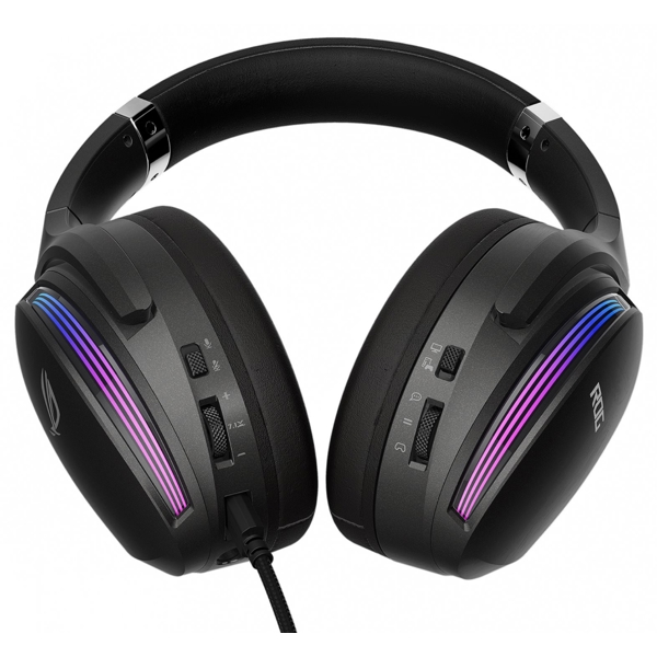 Asus 90YH02W5-B2UA00 ROG Fusion II 500, Gaming Headset, Wired, 3.5mm, USB-A, USB-C, Black