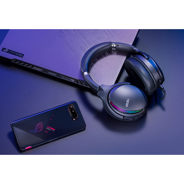Asus 90YH02W5-B2UA00 ROG Fusion II 500, Gaming Headset, Wired, 3.5mm, USB-A, USB-C, Black