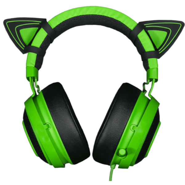 ყურსასმენის აქსესუარი Razer RC21-01140200-W3M1, Kitty Ears For Razer Kraken, Green