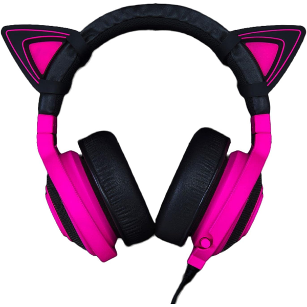 ყურსასმენის აქსესუარი Razer RC21-01140100-W3M1, Kitty Ears For Razer Kraken, Neon Purple