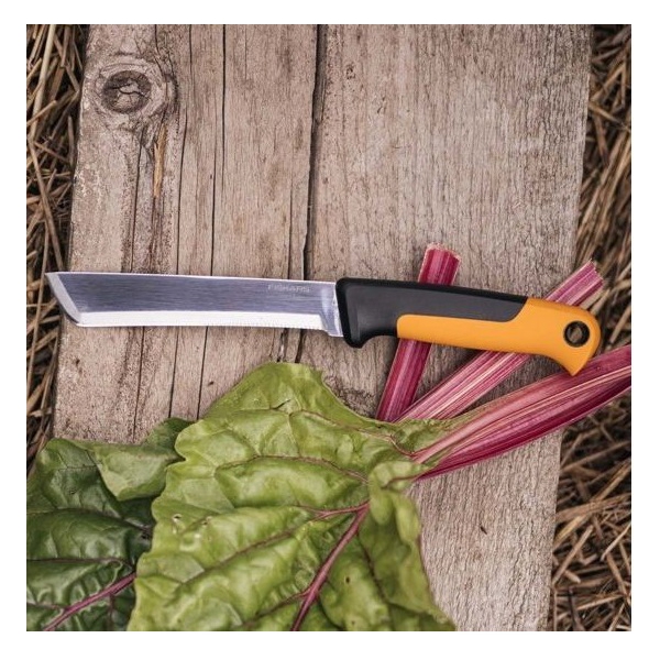 ბაღის დანა Fiskars K82 X, Garden Knife, Black/Orange