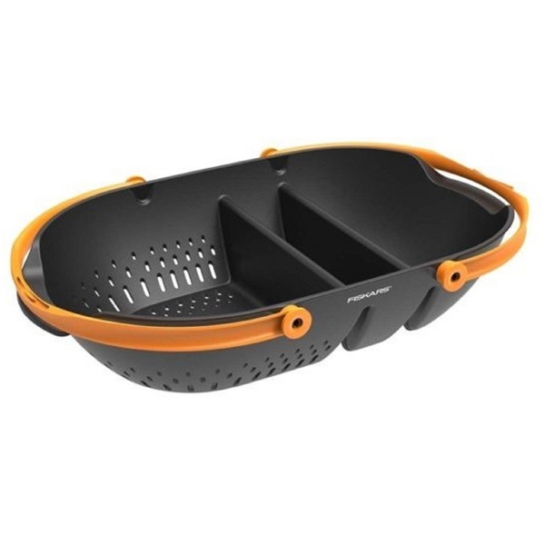 მოსავლის ასაღები კალათი Fiskars 11010971, Harvest Basket, Black