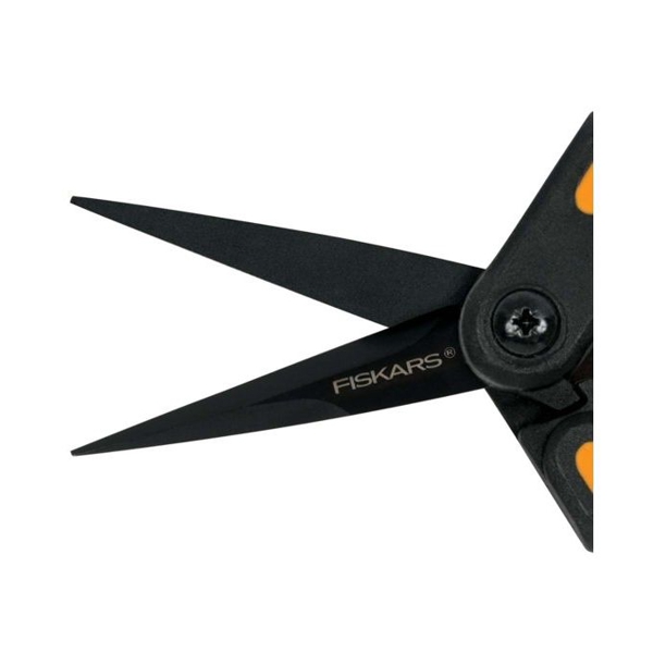 Fiskars SP131 Solid, Gardening Scissors, Black/Orange