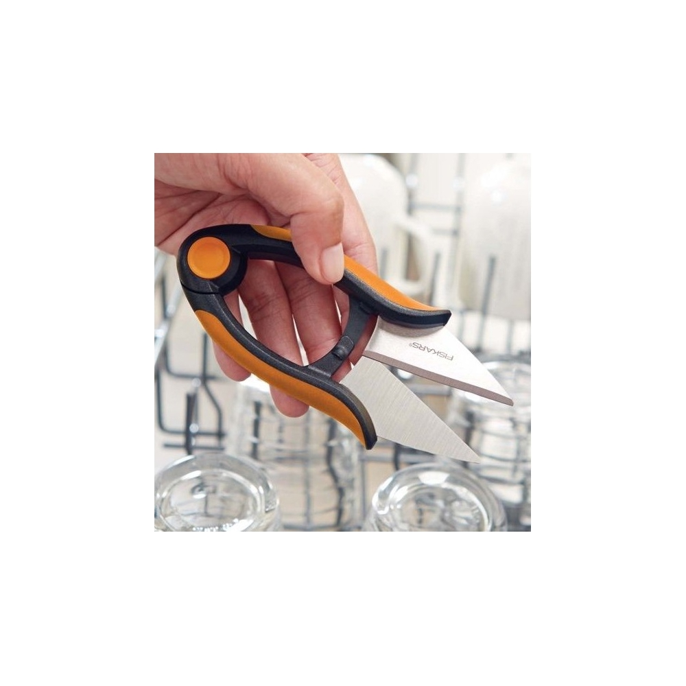 Fiskars SP-220, Gardening Scissors, Black/Orange