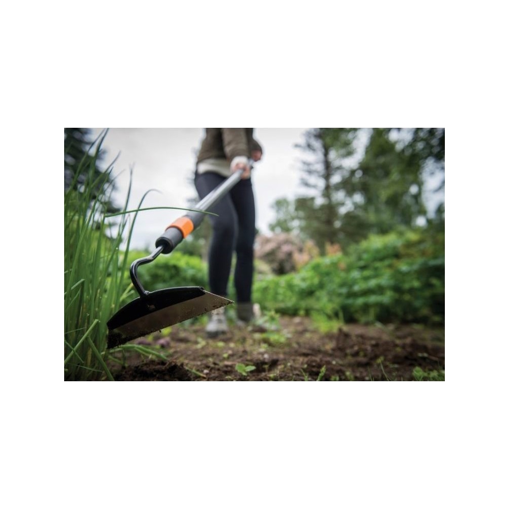 თოხი სახელურის გარეშე Fiskars 136503 QuikFit, Hoe Attachment, Black/Orange