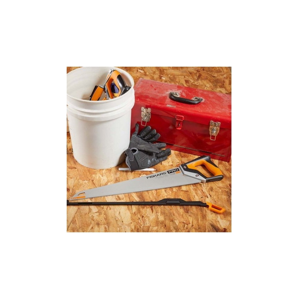 ხელის ხერხი Fiskars 11 TPI Pro Power Tooth Fine-cut 11 TPI, Hand Saw, Black/Orange