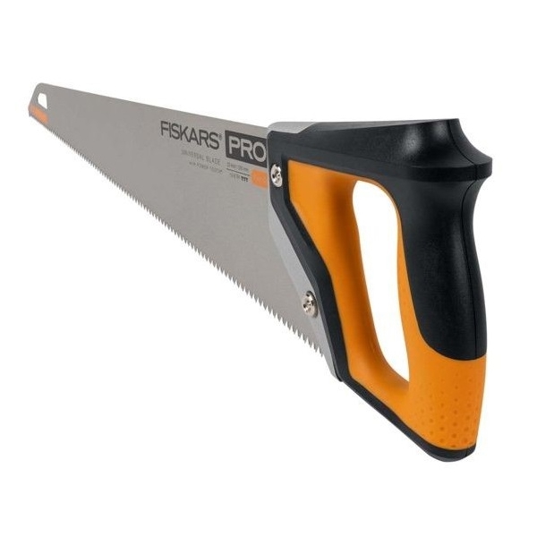 Fiskars 7 TPI Pro Power Tooth Coarse-cut, Hand Saw, Black/Orange