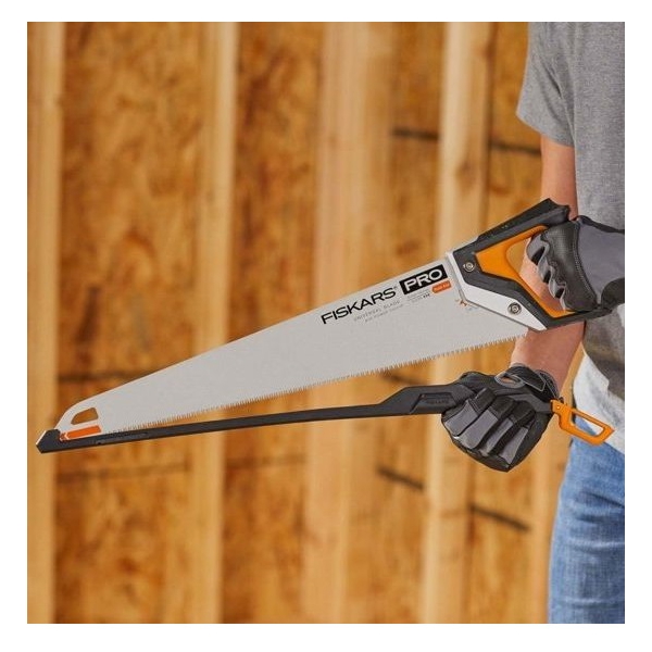 ხელის ხერხი Fiskars 7 TPI Pro Power Tooth Coarse-cut, Hand Saw, Black/Orange