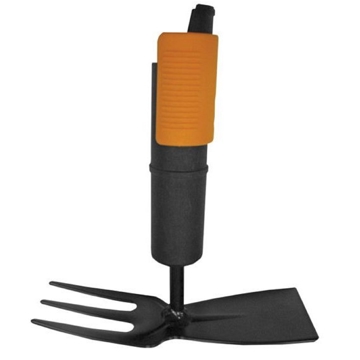 თოხი სახელურის გარეშე Fiskars 1000735 QuikFit, Hoe Attachment, Black/Orange