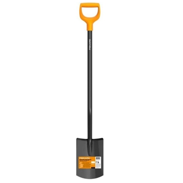 Fiskars 1066717 Solid, Shovel, Black/Orange