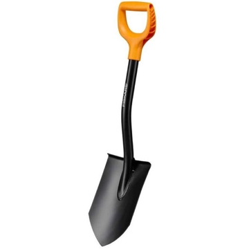 Fiskars 1066715 Solid, Hand Shovel, Black/Orange