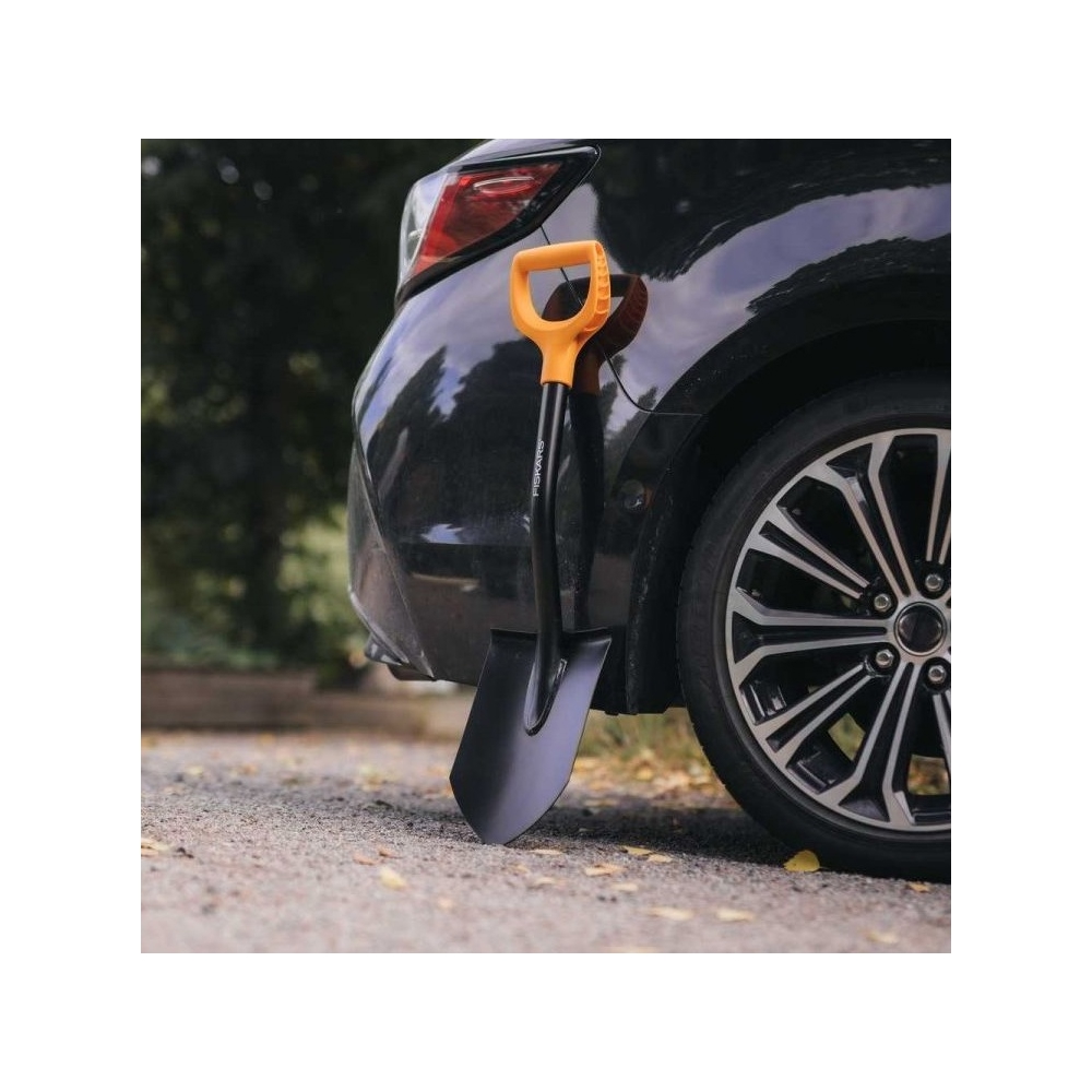 ხელის ნიჩაბი Fiskars 1066715 Solid, Hand Shovel, Black/Orange