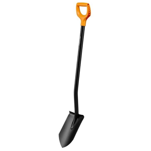 Fiskars 1066716 Solid, Shovel, Black/Orange	