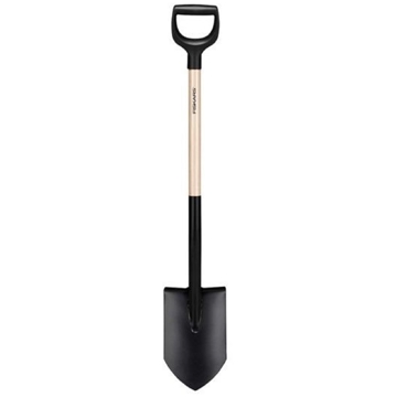 Fiskars 1066721 Solid, Shovel, Black