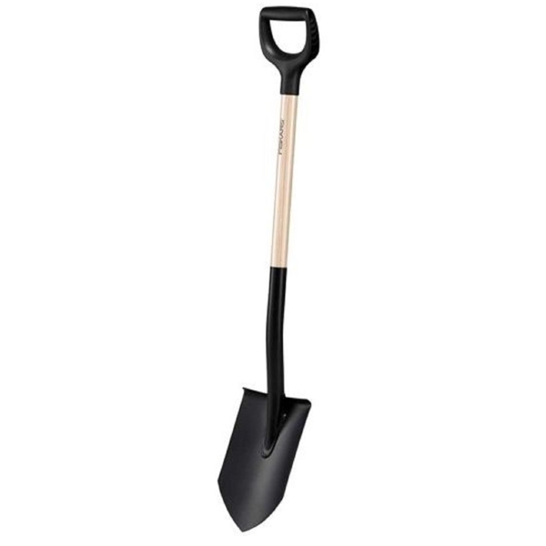 Fiskars 1066721 Solid, Shovel, Black