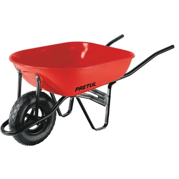 ხელის ურიკა Pretul CAP-50NB, 350Kg, Wheelbarrow, Red