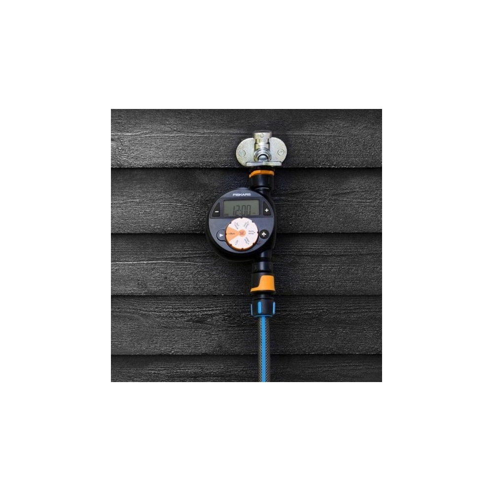 Fiskars 1054791, Watering Timer, Black