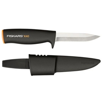 Fiskars 125860 K40, Garden Knife, Black