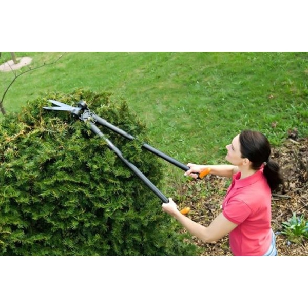 ბუჩქის საკრეჭი მაკრატელი Fiskars 113710 GS53 PowerLever, Hedge Trimmer, Black