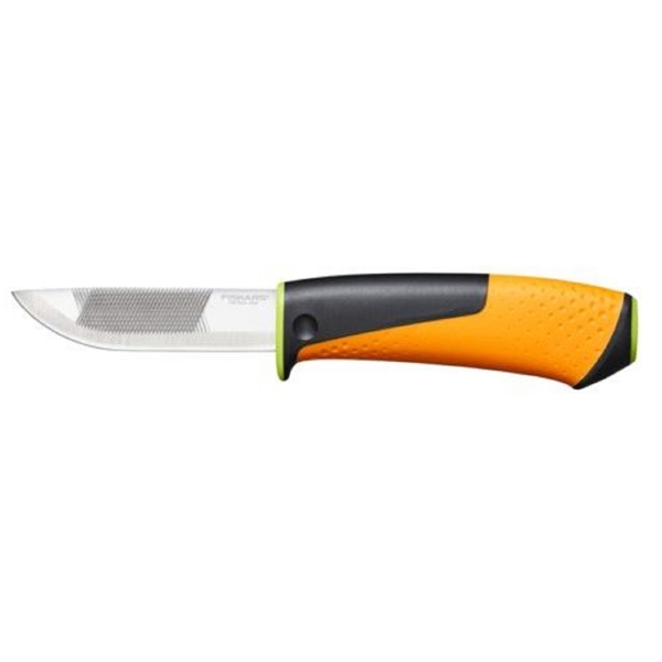 Fiskars 1023619, Knife For Heavy Work, Black/Orange