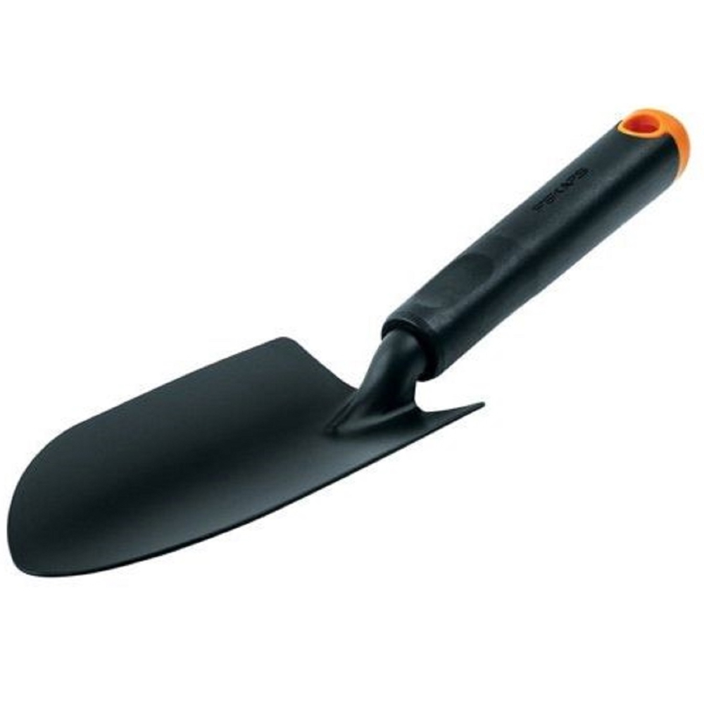 Fiskars 1027017 Ergo Trowel, Hand Shovel, Black