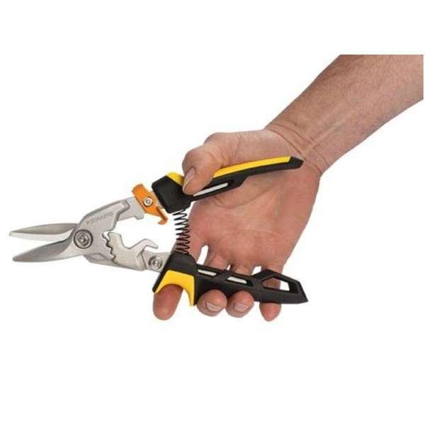 მაკრატელი Fiskars 1027207 PowerGear, Scissors, Black/Yellow