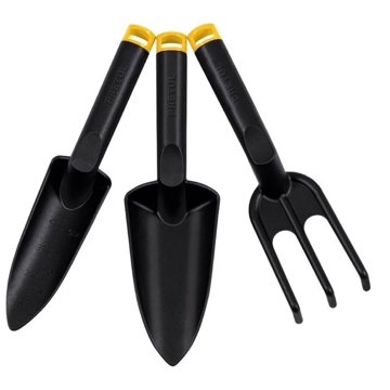 ბაღის ხელსაწყოების ნაკრები Pretul JJ-3P, 3Pcs, Garden Tool Set, Black