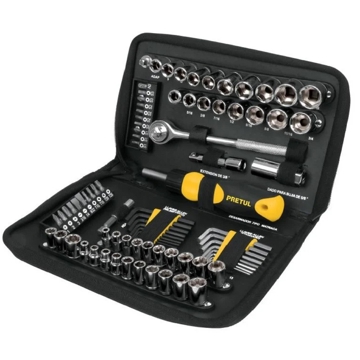 ხელსაწყოების ნაკრები Pretul SET-85, 83Pcs, Tools Set, Black