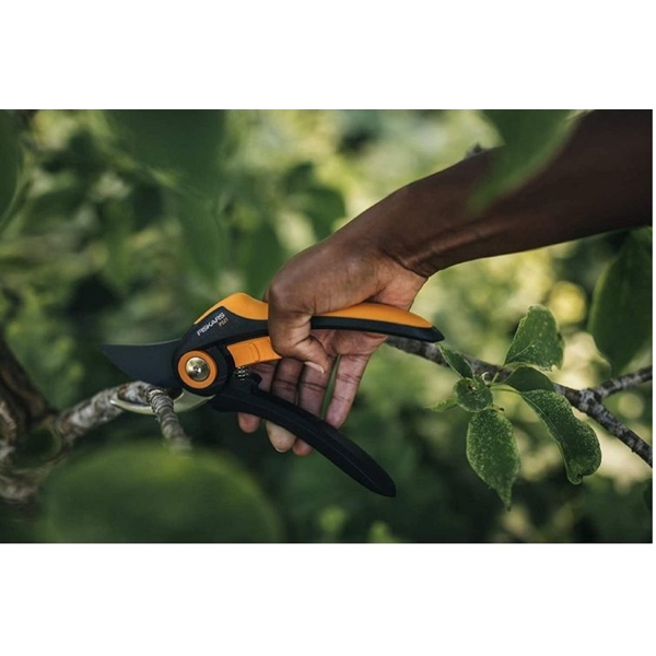 Fiskars Plus P521, Secateur, Black/Yellow