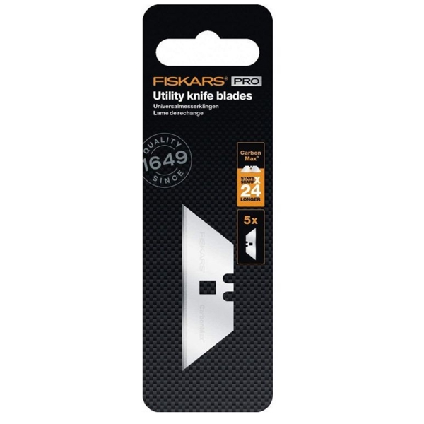 Fiskars 1027229 CarbonMax , 5Pcs, Replaceable Blade, Silver