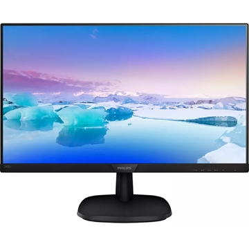 Philips 243V7QJABF/01, 23.8", Monitor, FHD, IPS, HDMI, VGA, DP, Black