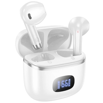 Hoco EQ1, Earbuds, Wireless, Bluetooth, White