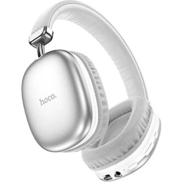 ყურსასმენი Hoco W35, Headset, Wireless, Bluetooth, Type C, 3.5mm, Silver