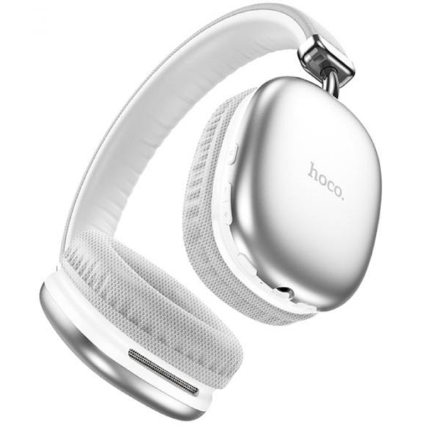 ყურსასმენი Hoco W35, Headset, Wireless, Bluetooth, Type C, 3.5mm, Silver