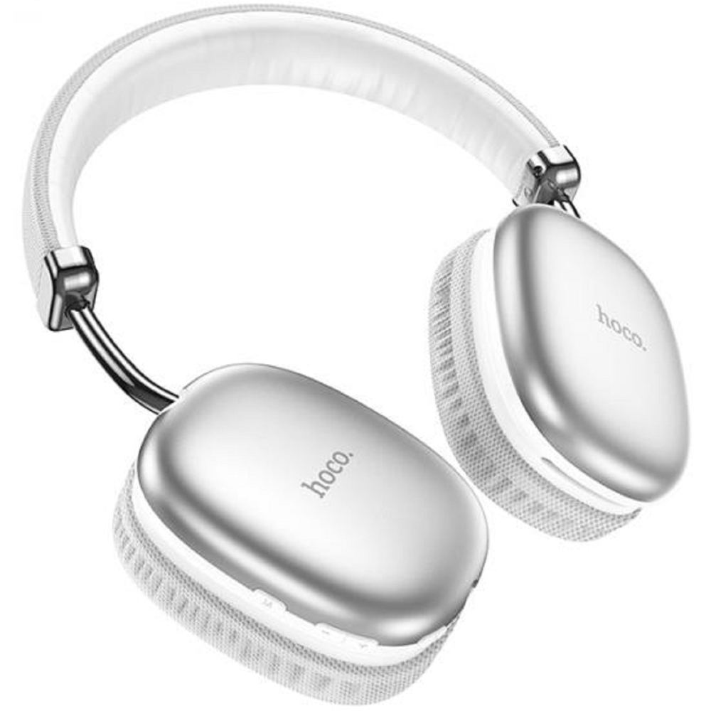 ყურსასმენი Hoco W35, Headset, Wireless, Bluetooth, Type C, 3.5mm, Silver