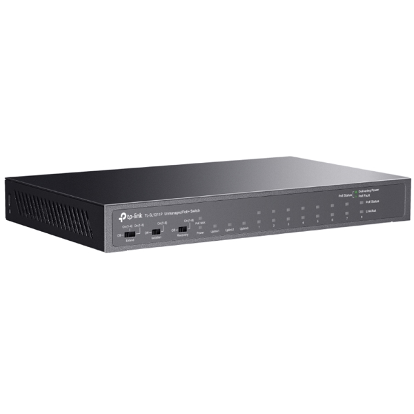 სვიჩი TP-Link TL-SL1311P, 8-Port, PoE+ Switch, Black