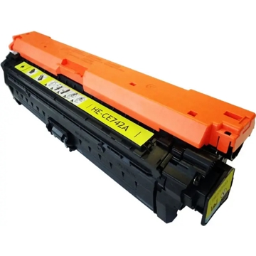 HP CE742A 307A, Compatible LaserJet Toner Cartridge, 7000P, Yellow