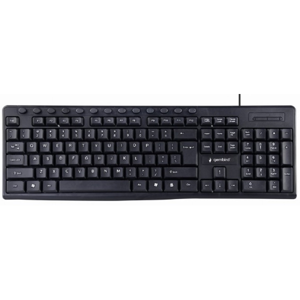 კლავიატურა Gembird KB-UM-107, Wired, USB, Keyboard, Black