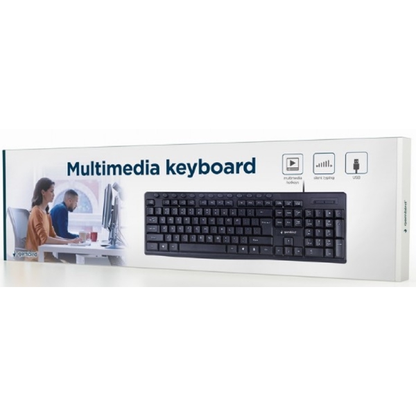 კლავიატურა Gembird KB-UM-107, Wired, USB, Keyboard, Black