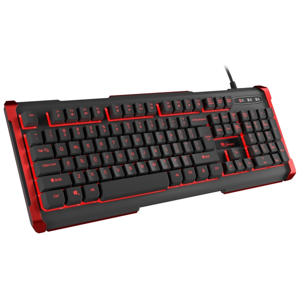 Genesis NKG-0913 Thor 410, Wired, USB, Gaming Keyboard, Black/Red