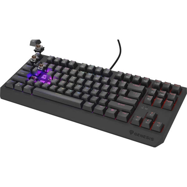 კლავიატურა Genesis NKG-2079 Thor 230 TKL, Wired, USB, Gaming Keyboard, Black