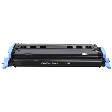 HP Q6000A 124A, Compatible LaserJet Toner Cartridge, 2500P, Black